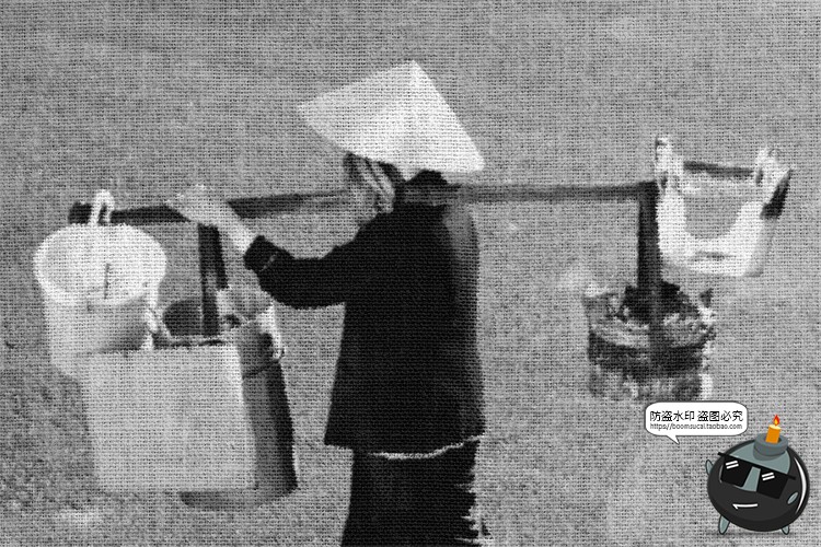 图片[2]-帆布织物粗麻布亚麻材质绘画画像图像照片特效样机PSD模板PS素材-设计猿