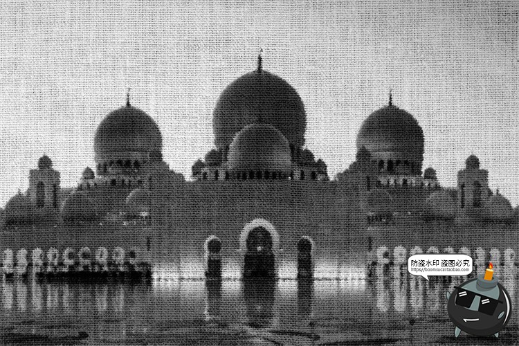 图片[3]-帆布织物粗麻布亚麻材质绘画画像图像照片特效样机PSD模板PS素材-设计猿