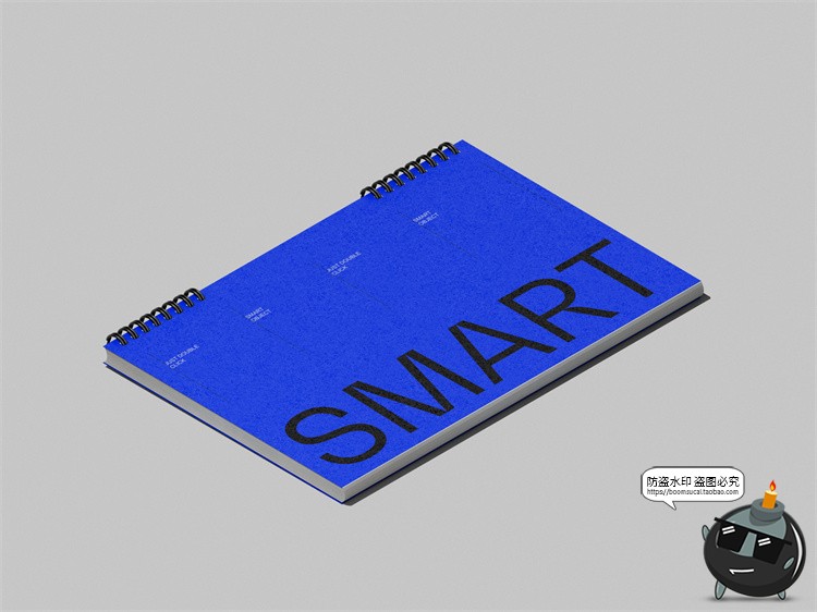 图片[4]-线圈笔记本记事簿文具品牌VI提案作品贴图样机mockups模板PSD素材-设计猿