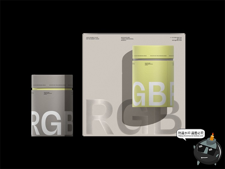 图片[3]-品牌VI提案文具包装信封名片封面作品贴图样机展示PSD模板PS素材-设计猿