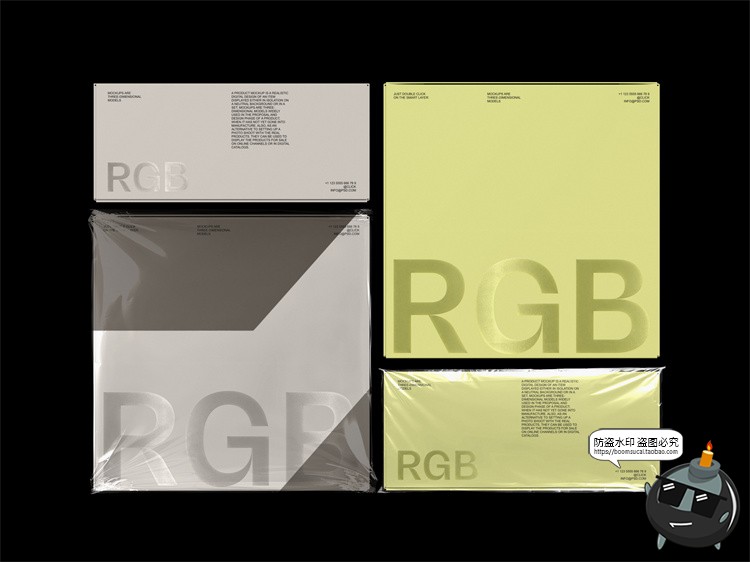 图片[8]-品牌VI提案文具包装信封名片封面作品贴图样机展示PSD模板PS素材-设计猿