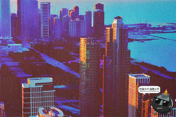 图片[4]-潮流复古怀旧半调颗粒噪点图像老照片明信片滤镜特效PSD模板样机-设计猿