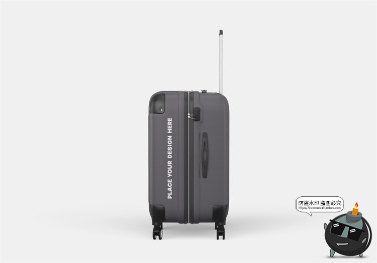 图片[8]-拉杆式行李箱拉链旅行箱模型外观贴图效果展示样机PSD模板PS素材-设计猿