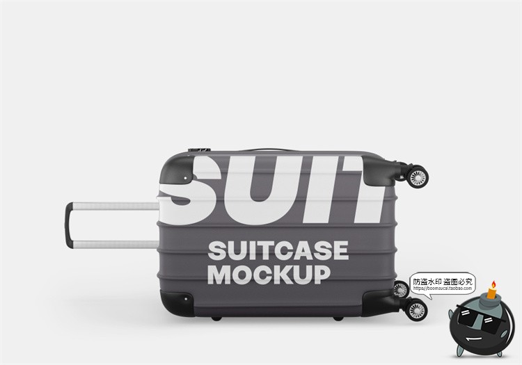 图片[10]-拉杆式行李箱拉链旅行箱模型外观贴图效果展示样机PSD模板PS素材-设计猿