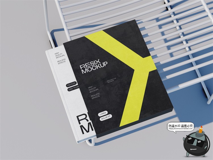 图片[4]-品牌形象文创VI数码文具导视提案作品展示效果图PSD模板样机素材-设计猿