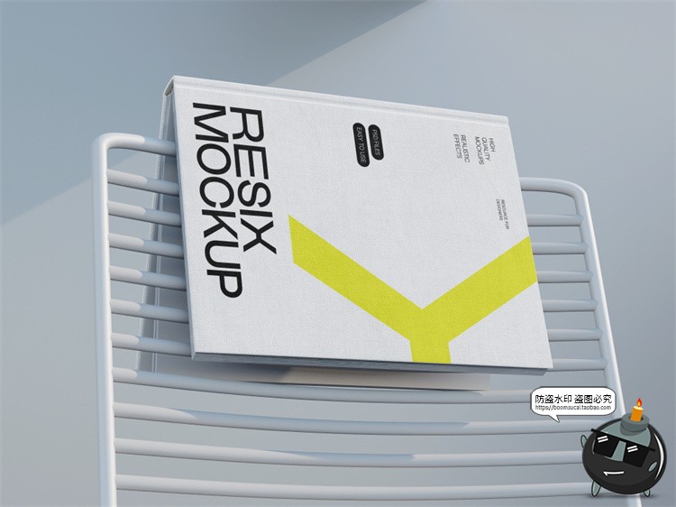 图片[5]-品牌形象文创VI数码文具导视提案作品展示效果图PSD模板样机素材-设计猿