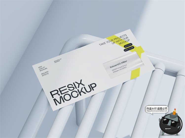 图片[8]-品牌形象文创VI数码文具导视提案作品展示效果图PSD模板样机素材-设计猿