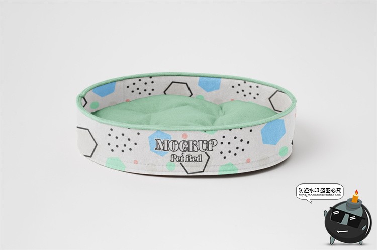 图片[7]-宠物用品猫窝狗窝睡窝logo印花效果图vi提案展示贴图样机PSD素材-设计猿