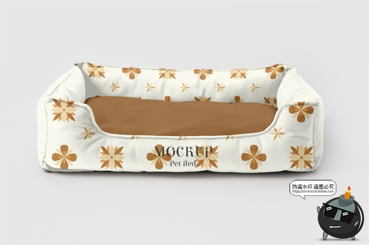 图片[15]-宠物用品猫窝狗窝睡窝logo印花效果图vi提案展示贴图样机PSD素材-设计猿