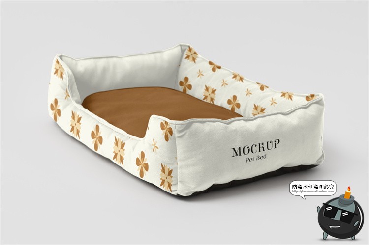 图片[20]-宠物用品猫窝狗窝睡窝logo印花效果图vi提案展示贴图样机PSD素材-设计猿