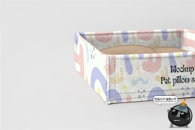 图片[25]-宠物用品猫窝狗窝睡窝logo印花效果图vi提案展示贴图样机PSD素材-设计猿