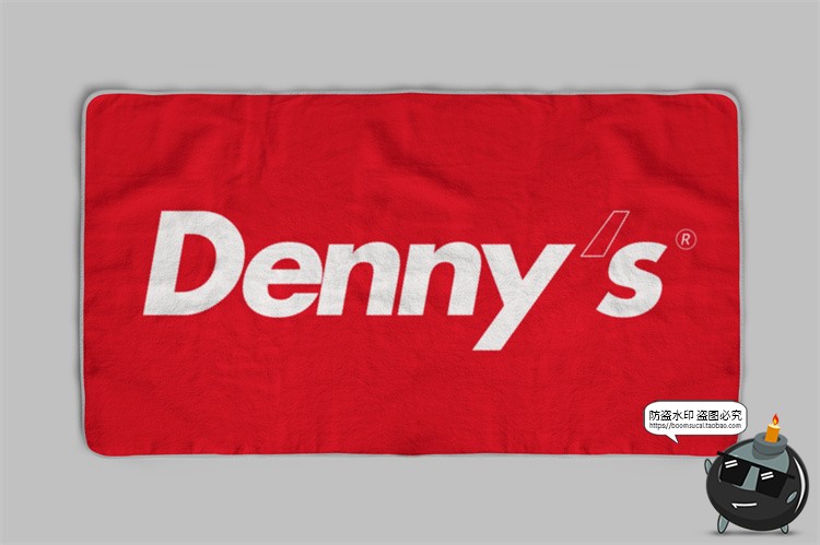 图片[6]-纯棉包边运动毛巾抹布浴巾长条印花图案展示贴图样机PSD模板素材-设计猿