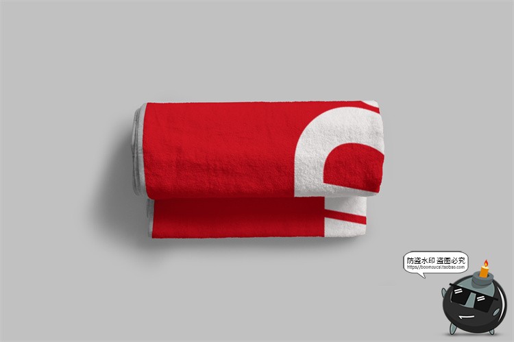 图片[7]-纯棉包边运动毛巾抹布浴巾长条印花图案展示贴图样机PSD模板素材-设计猿