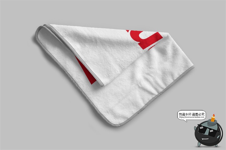 图片[9]-纯棉包边运动毛巾抹布浴巾长条印花图案展示贴图样机PSD模板素材-设计猿