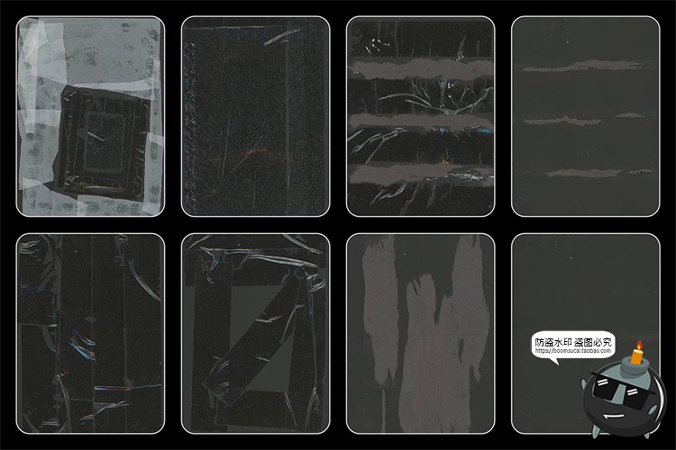 图片[3]-复古做旧胶带撕纸拼贴怀旧粗糙肌理抽象海报背景底纹JPG图片素材-设计猿