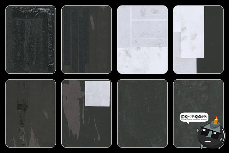 图片[5]-复古做旧胶带撕纸拼贴怀旧粗糙肌理抽象海报背景底纹JPG图片素材-设计猿