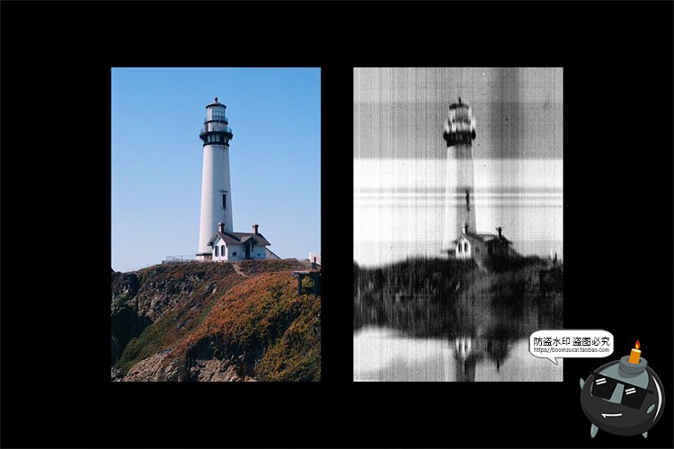 图片[4]-潮流复古单色黑白影印故障风拉伸扭曲图滤镜样机特效PSD模板素材-设计猿