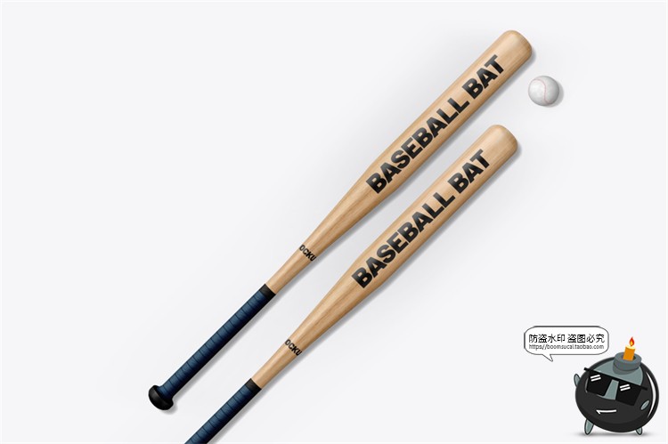 图片[7]-木质棒球棒木棍模型品牌logo标识智能贴图样机展示PSD模板PS素材-设计猿