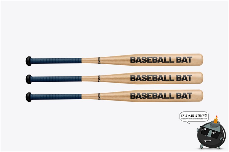 图片[10]-木质棒球棒木棍模型品牌logo标识智能贴图样机展示PSD模板PS素材-设计猿