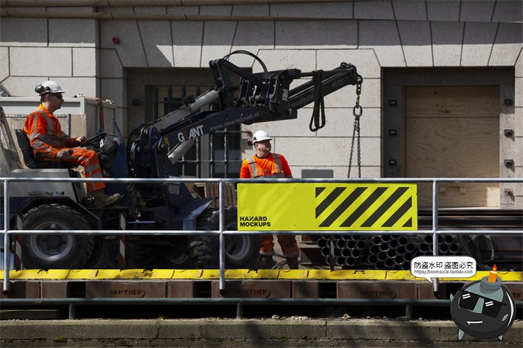 图片[5]-施工建筑工地建设工程招贴海报品牌VI应用提案样机PSD模板PS素材-设计猿