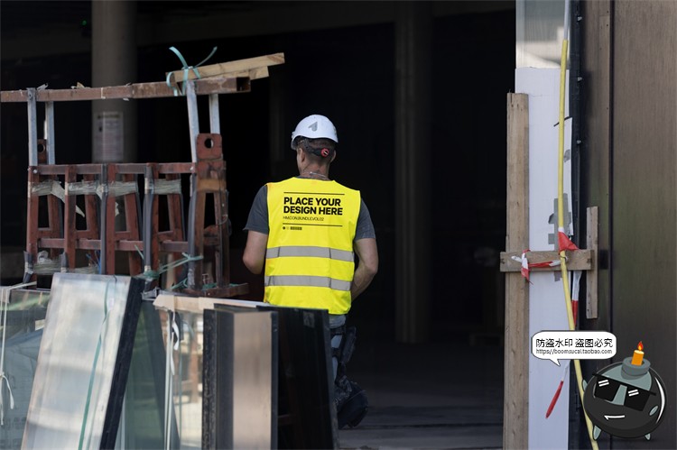 图片[7]-施工建筑工地建设工程招贴海报品牌VI应用提案样机PSD模板PS素材-设计猿