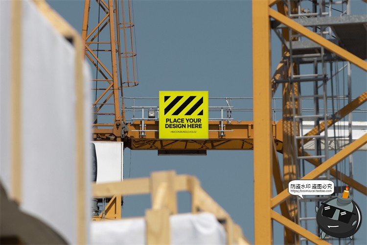 图片[10]-施工建筑工地建设工程招贴海报品牌VI应用提案样机PSD模板PS素材-设计猿