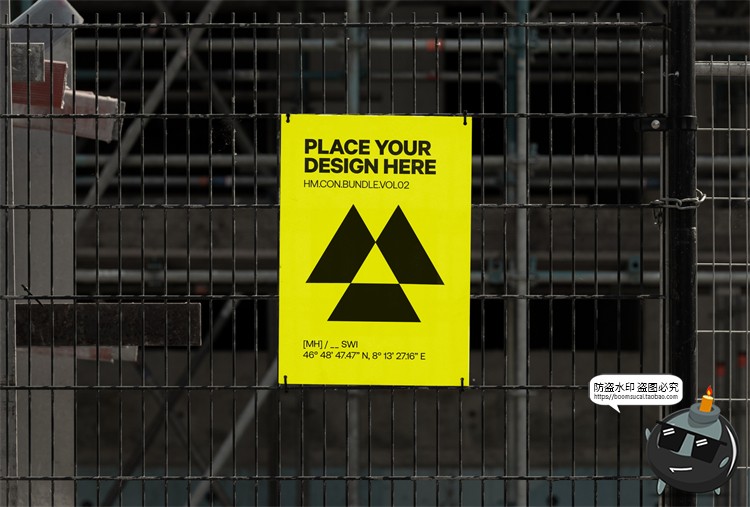 图片[17]-施工建筑工地建设工程招贴海报品牌VI应用提案样机PSD模板PS素材-设计猿