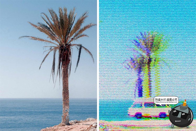 图片[3]-复古VHS故障照片图像电视信号图片抖动失真特效样机PSD模板素材-设计猿