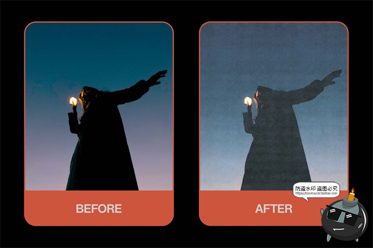 图片[2]-潮流复古人物图片做旧颗粒噪点杂志照片效果滤镜样机PSD模板素材-设计猿