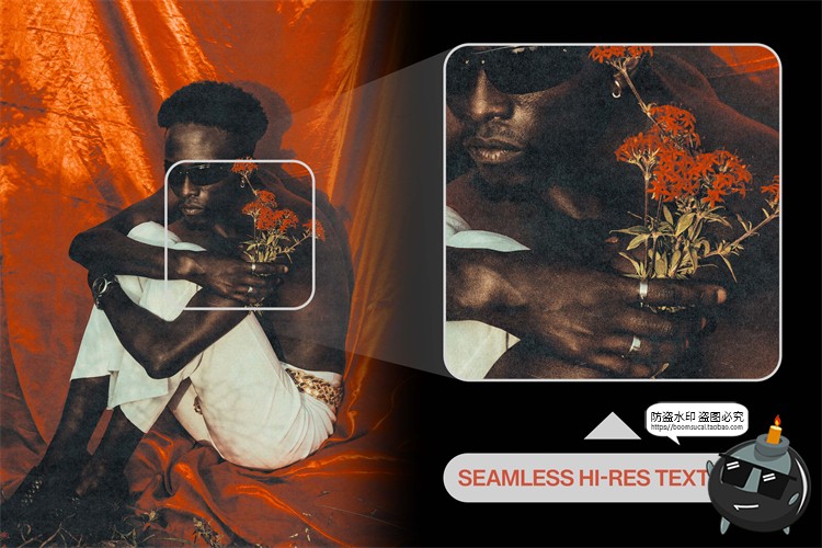 图片[6]-潮流复古人物图片做旧颗粒噪点杂志照片效果滤镜样机PSD模板素材-设计猿