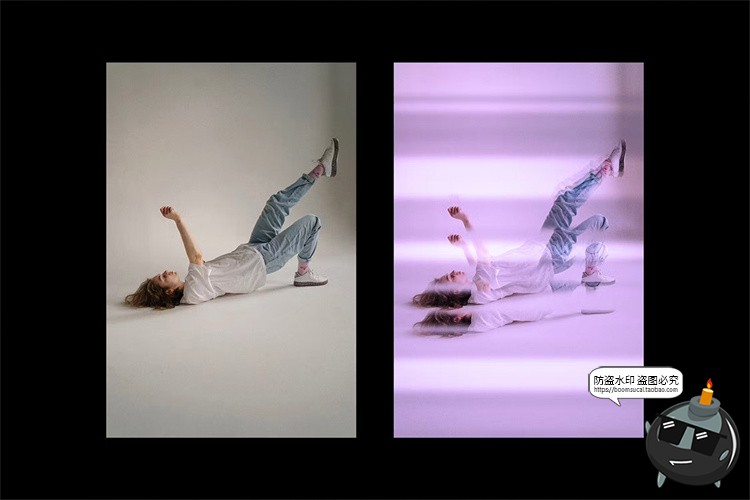 图片[4]-照片图像分形镜面棱镜故障毛刺扭曲失真滤镜特效样机PSD模板素材-设计猿