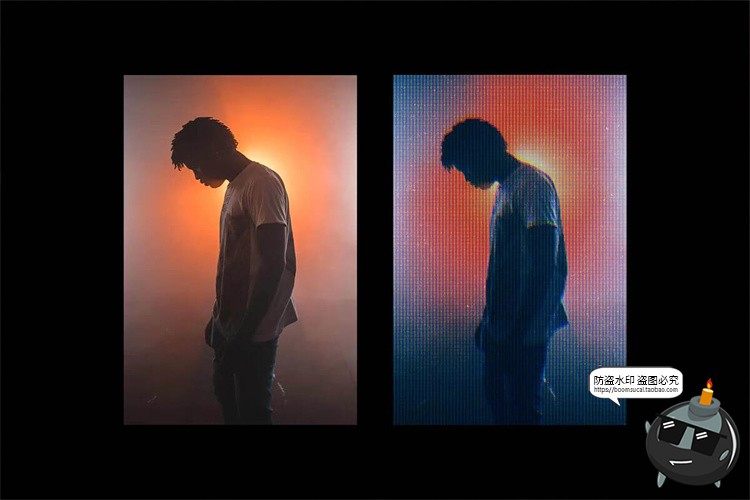 图片[2]-复古怀旧老照片做旧Crt显示失真后期特效滤镜样机PSD模板PS素材-设计猿