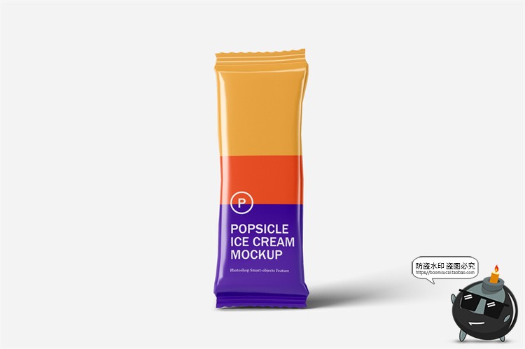 图片[2]-雪糕冰棍冰棒零食产品外包装袋贴图效果图展示样机PSD模板PS素材-设计猿