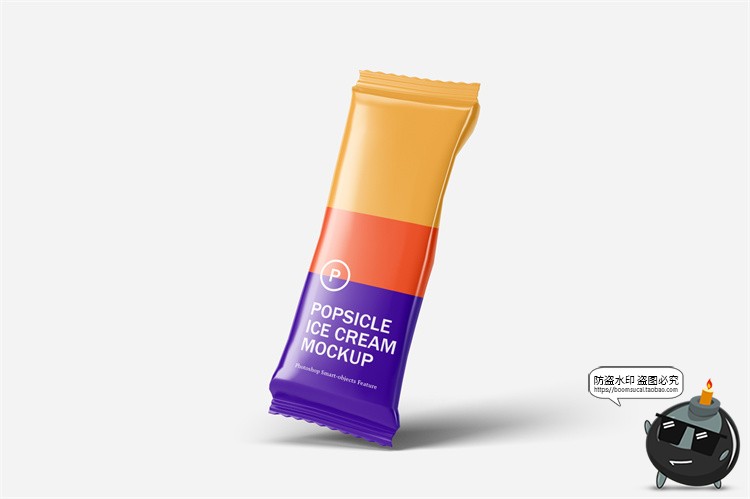 图片[3]-雪糕冰棍冰棒零食产品外包装袋贴图效果图展示样机PSD模板PS素材-设计猿