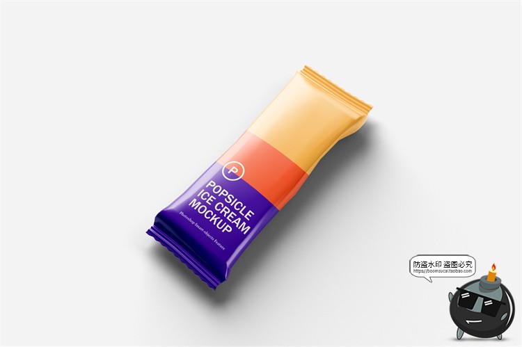图片[5]-雪糕冰棍冰棒零食产品外包装袋贴图效果图展示样机PSD模板PS素材-设计猿