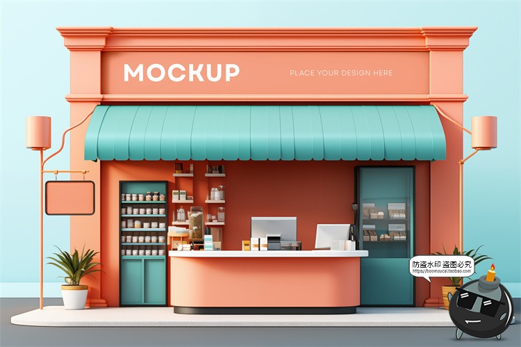 图片[7]-品牌专卖店铺商店门头店招广告牌效果图样机场景展示PSD模板素材-设计猿