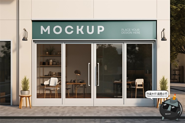 图片[8]-品牌专卖店铺商店门头店招广告牌效果图样机场景展示PSD模板素材-设计猿