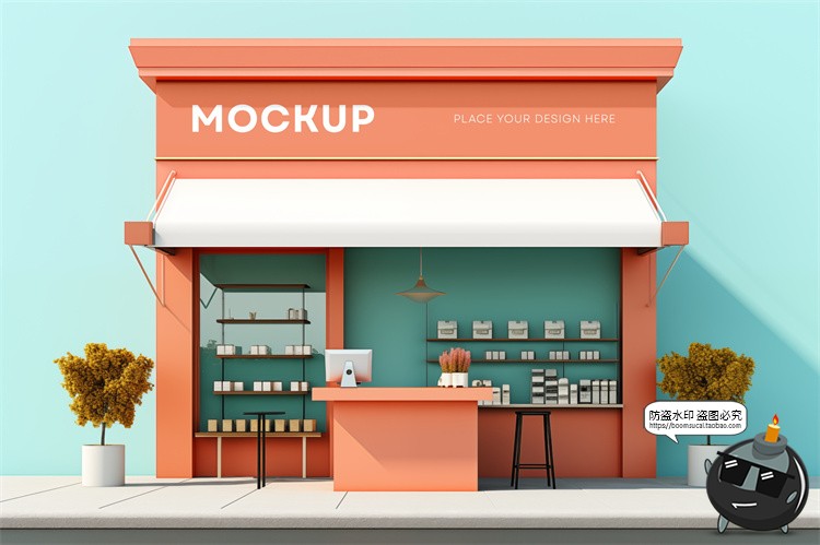 图片[9]-品牌专卖店铺商店门头店招广告牌效果图样机场景展示PSD模板素材-设计猿