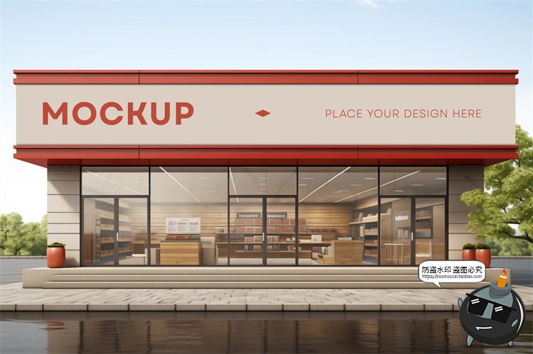 图片[10]-品牌专卖店铺商店门头店招广告牌效果图样机场景展示PSD模板素材-设计猿