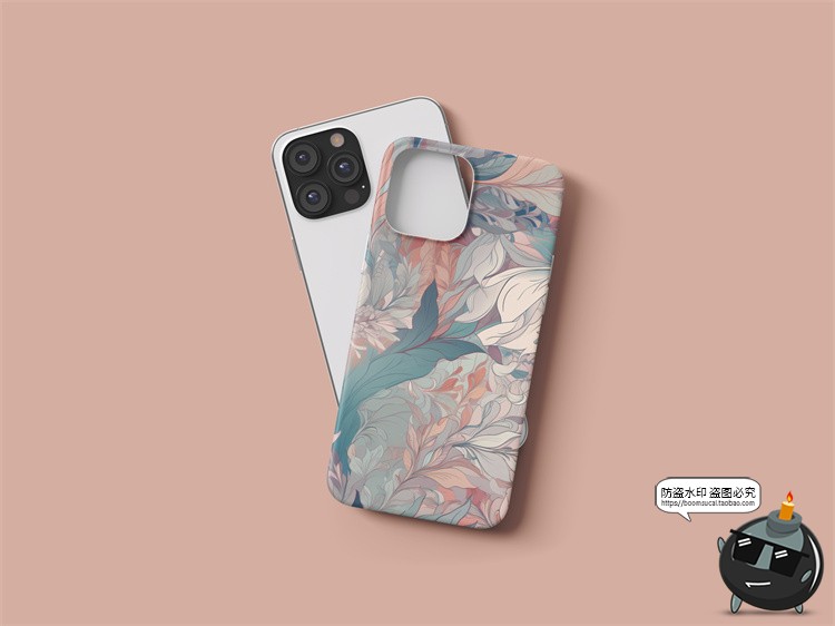 图片[3]-手机壳iPhone Pro Max圆角模型印花图案贴图效果图展示样机PS素材-设计猿