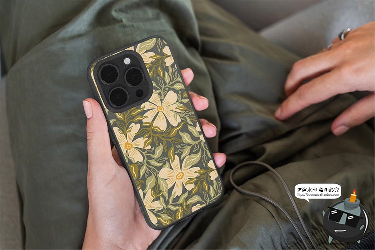 图片[7]-透明手机壳iPhone 15印花图案贴图场景效果图展示样机PSD模板素材-设计猿