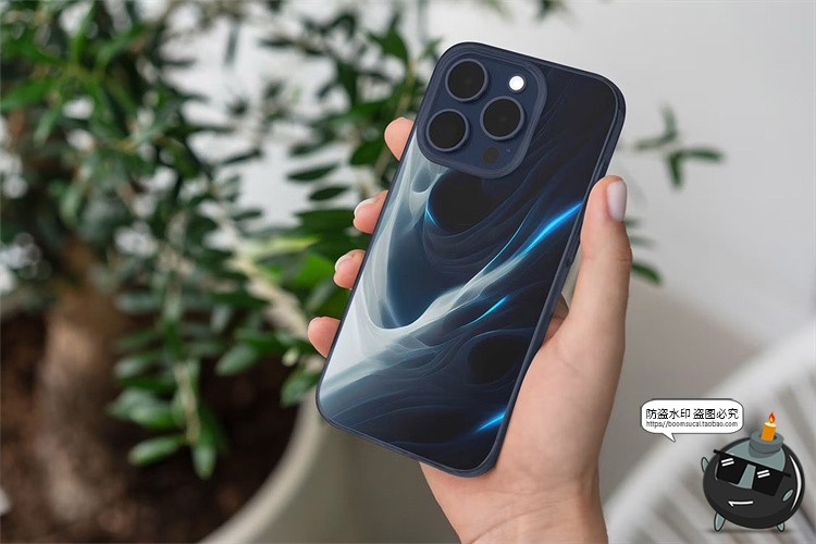 图片[10]-透明手机壳iPhone 15印花图案贴图场景效果图展示样机PSD模板素材-设计猿