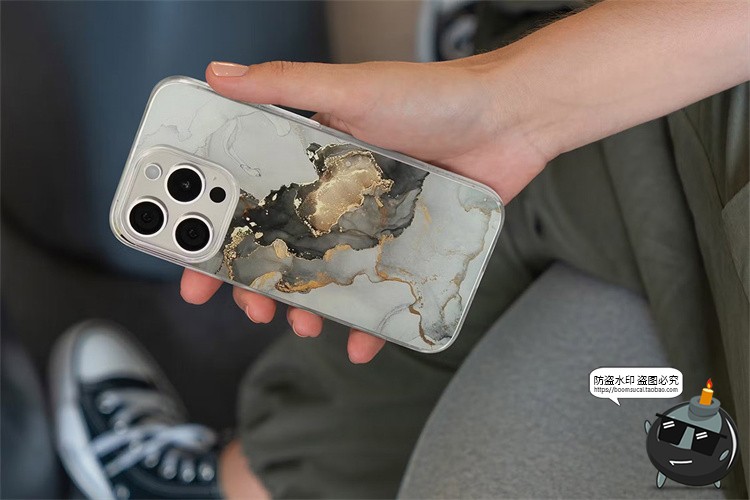 图片[11]-透明手机壳iPhone 15印花图案贴图场景效果图展示样机PSD模板素材-设计猿