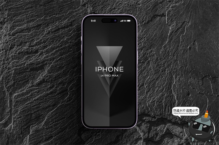 图片[8]-暗黑风iPhone 14 Pro Max手机屏幕演示效果图贴图样机PSD模板素材-设计猿