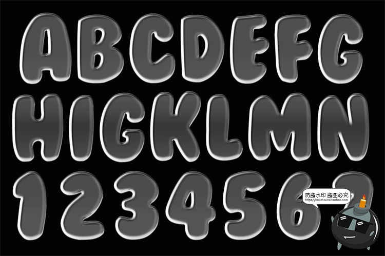 图片[3]-街头潮流酸性立体三维3D质感透明玻璃水晶字特效样机PSD模板素材-设计猿