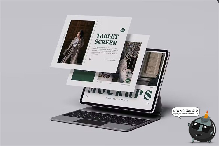 图片[5]-平板电脑ipadPro屏幕模型ui界面作品案例展示贴图PSD模板样机素材-设计猿