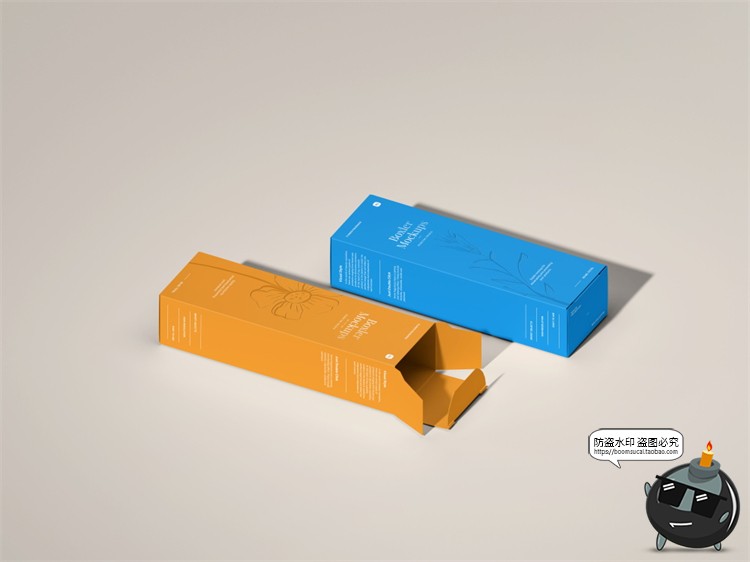 图片[7]-长条形盒子香水包装盒纸盒模型品牌logo印花贴图样机PSD模板素材-设计猿