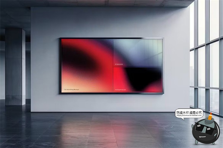 图片[4]-城市户外灯箱广告牌高铁地铁站海报街拍场景展示效果样机PSD素材-设计猿