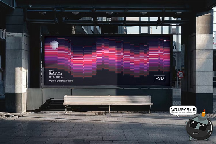 图片[16]-城市户外灯箱广告牌高铁地铁站海报街拍场景展示效果样机PSD素材-设计猿