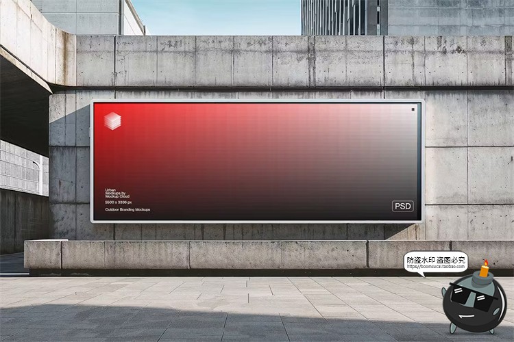 图片[18]-城市户外灯箱广告牌高铁地铁站海报街拍场景展示效果样机PSD素材-设计猿